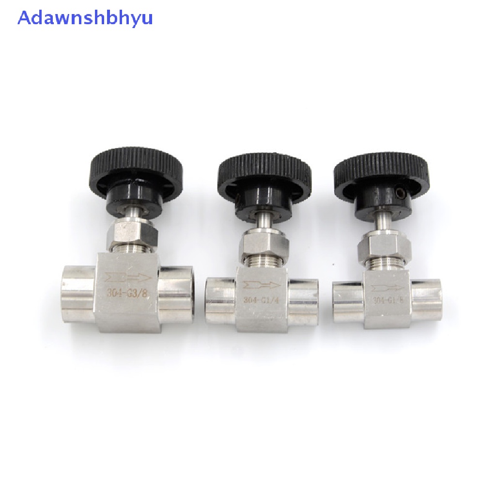 Adhyu 3per8 &quot;BSP Female Drat Stainless Flow Control Shut Off Valve Air Minyak Gas ID