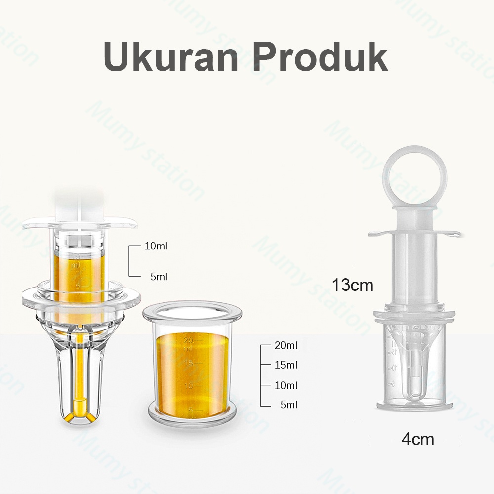 Mumystation Pipet Obat Bayi Alat Pipet Tetes Bantu Makan Minum Bayi Baby Milk &amp; Medicine Feeder Suntikan Pipet Drop Bayi Pipet