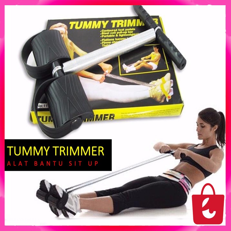 TUMMY TRIMMER  Alat Fitnes Rumah Alat Pengecil Perut Sixpack dan Pembakar Lemak Kalori -Alat Sit Up Tummy Trimmer