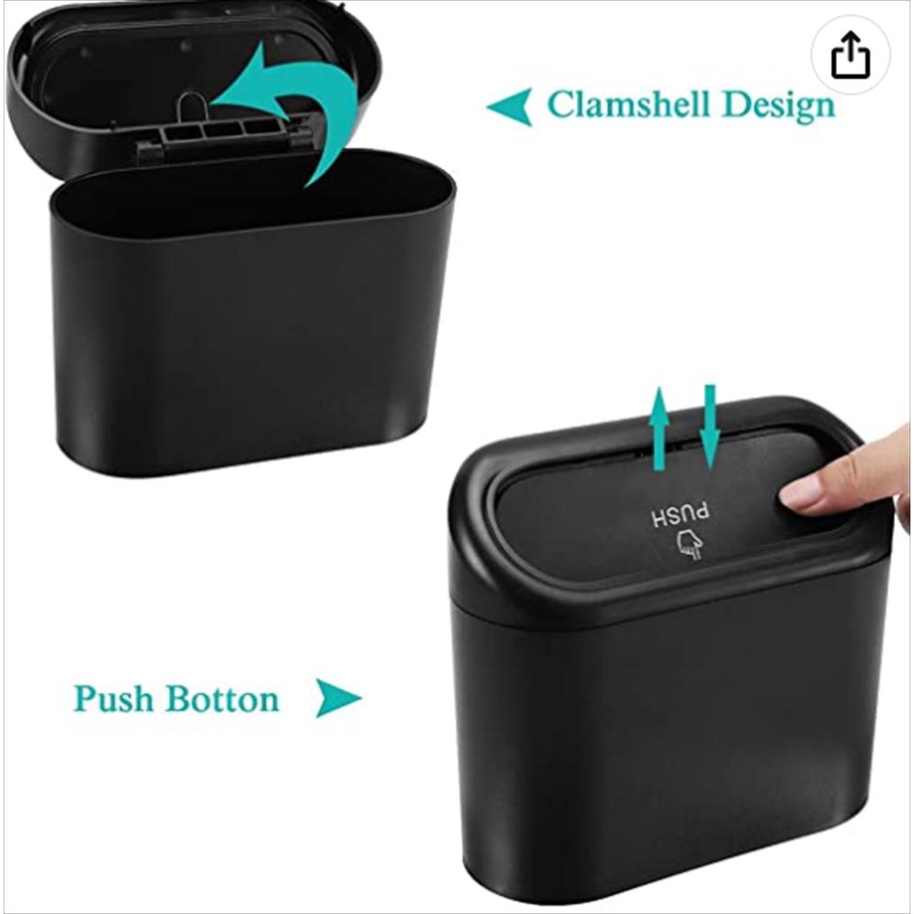 Tempat Sampah Mobil + Plastik Mini Trash Can Car Organizer Serba Guna