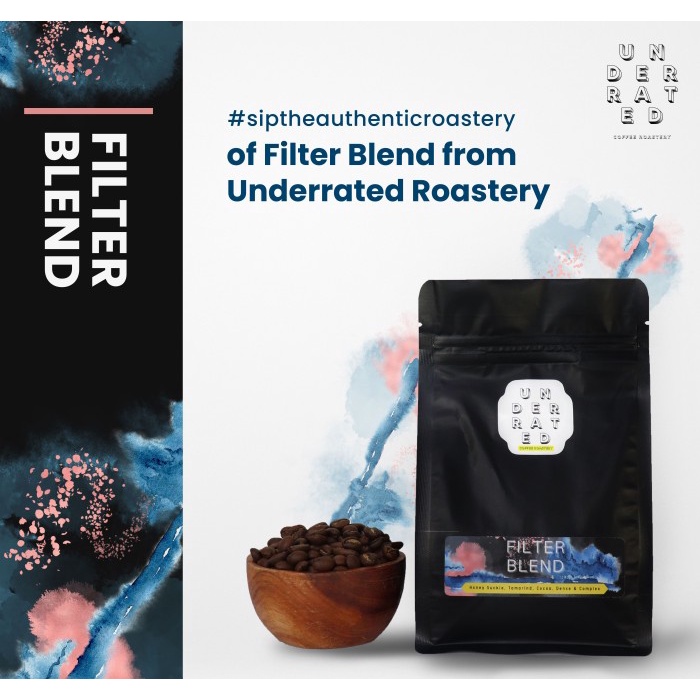 

Biji Kopi Filter Blend Coffee Beans 100gr Underrated Coffee Roastery