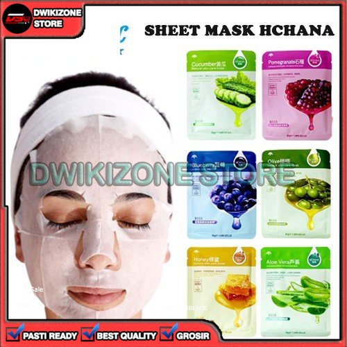 [DZS] MASKER SHEET MASK WAJAH CHANA ROREC NATURAL SKIN CARE FACIAL MASK SHEET SKIN