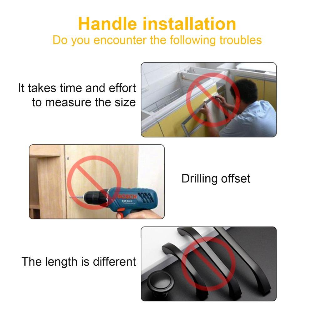 [Elegan] Alat Lubang Lemari Punch Handle Gauge Positiver Hole Pitch Dengan Skala Derajat Woodworking Kabinet Jig