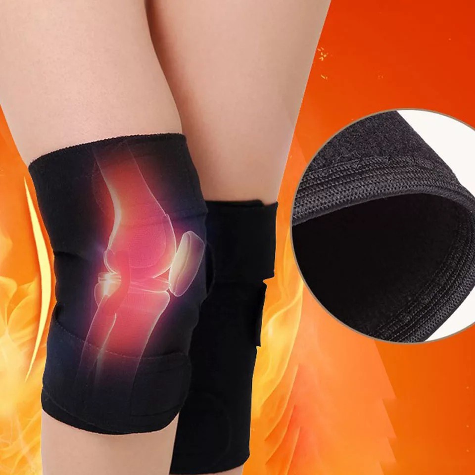 (COD) Pemanas Penghangat lutut Sabuk Terapi Tourmaline Selfheating Kneepad Magnetic Knee Support