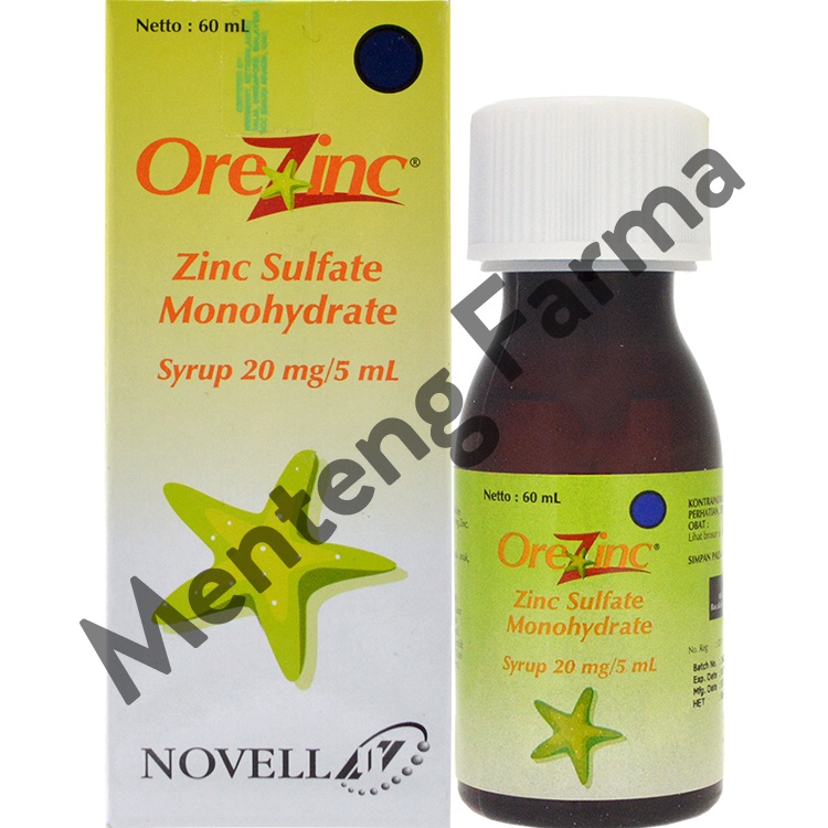 Orezinc Sirup 60 ml - Pelengkap Pengobatan Diare Anak