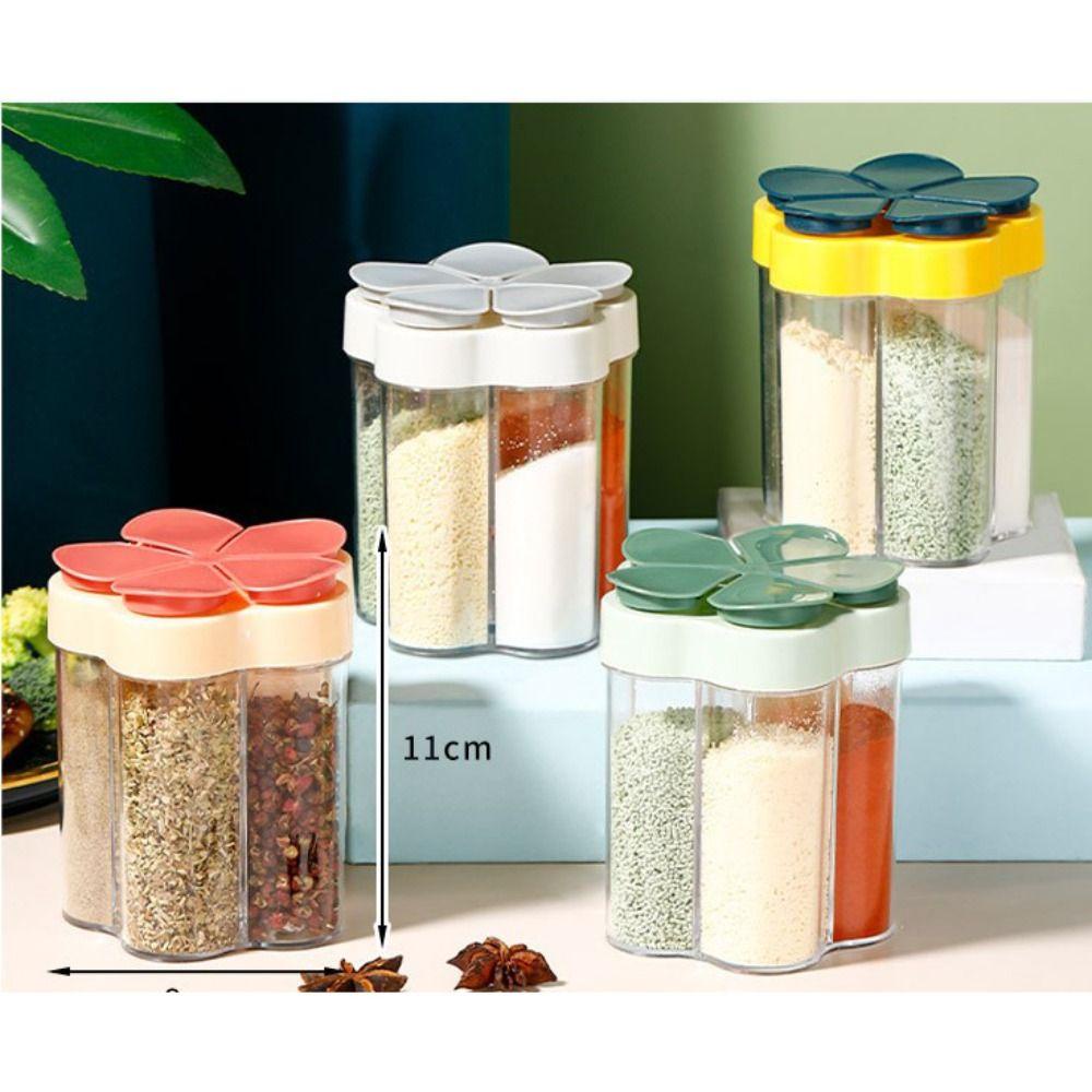 Solighter Spice Jar Wadah Penyimpanan Garam Bumbu Dapur Seasoning Can