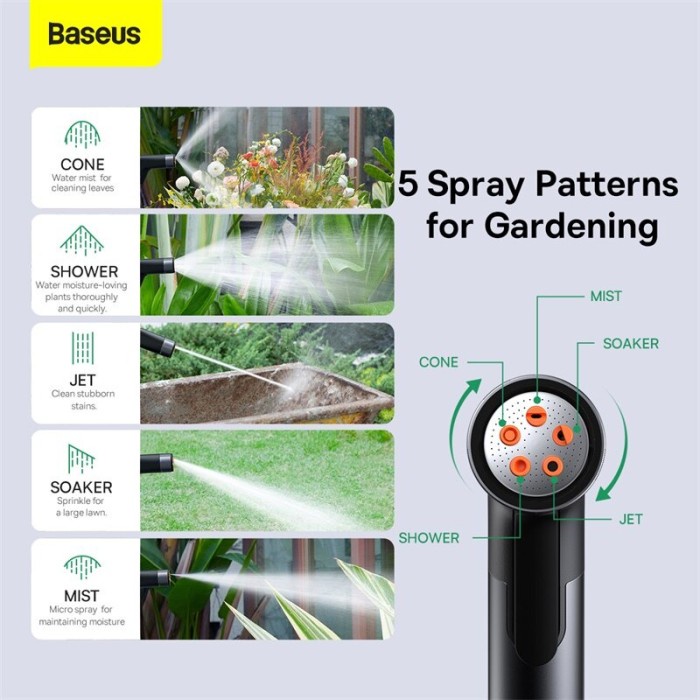 Baseus GF4 Horticulture Watering Spray Nozzle CPYY - 15m + Hose