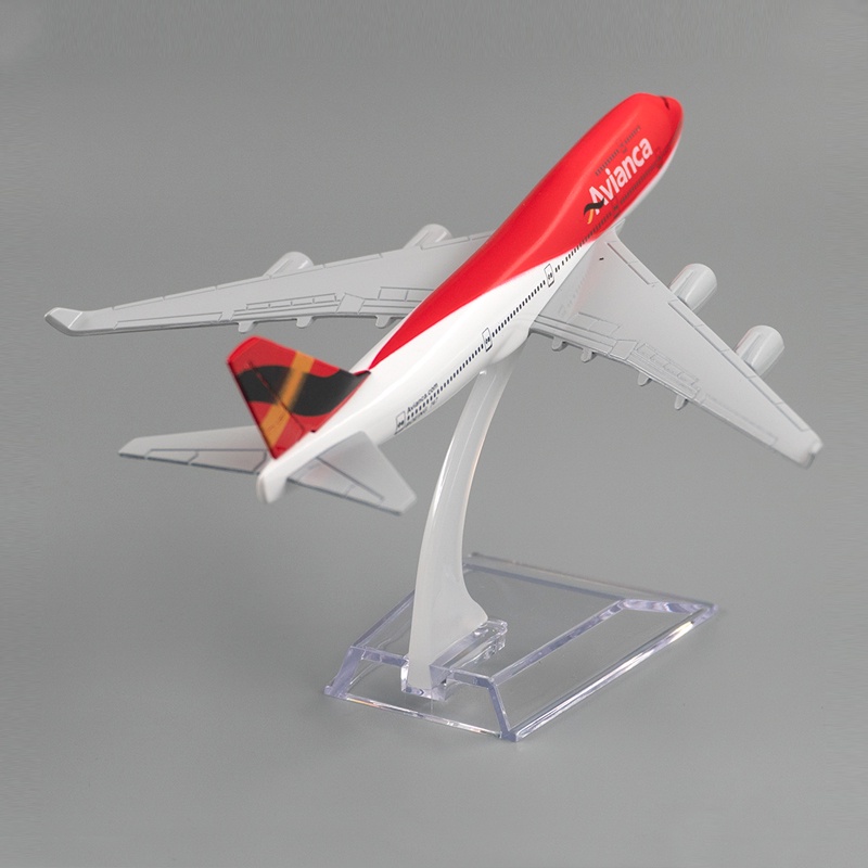 Colombia Avianca Airlines Boeing 747 Aircraft Model B747 Diecast Metal Plane Airplane Aviation Collection Toy