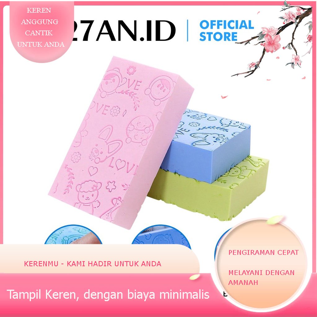 Spons Mandi Kerenmu Pengangkat Daki  E359 Sponge Pororo Busa Lembut Spons Anti Daki