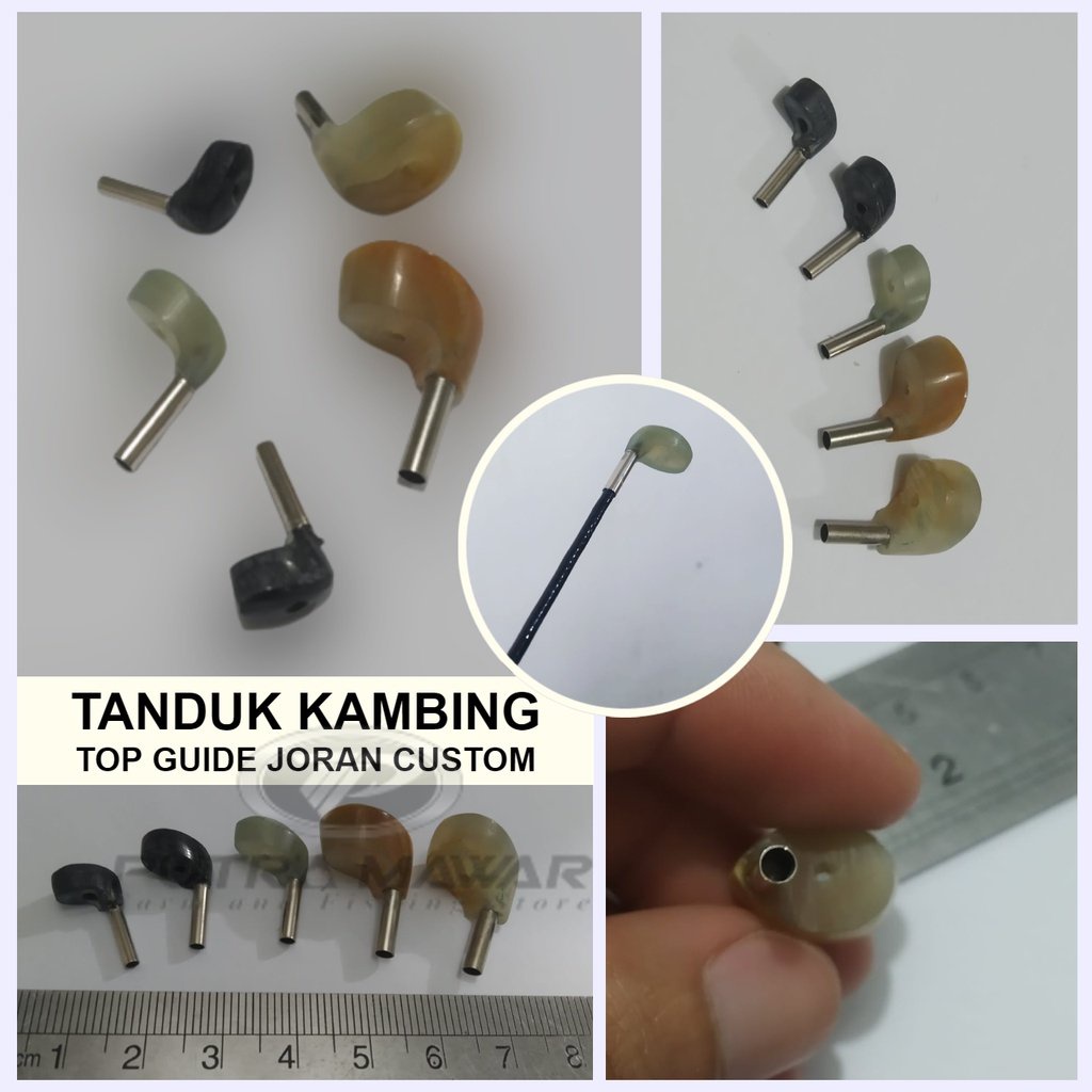Marit Tanduk Kambing Size Kaki 1 Ukuran 1.6-3.0mm Top Guide Ujung Kolongan Joran Pancing Membuat Sen