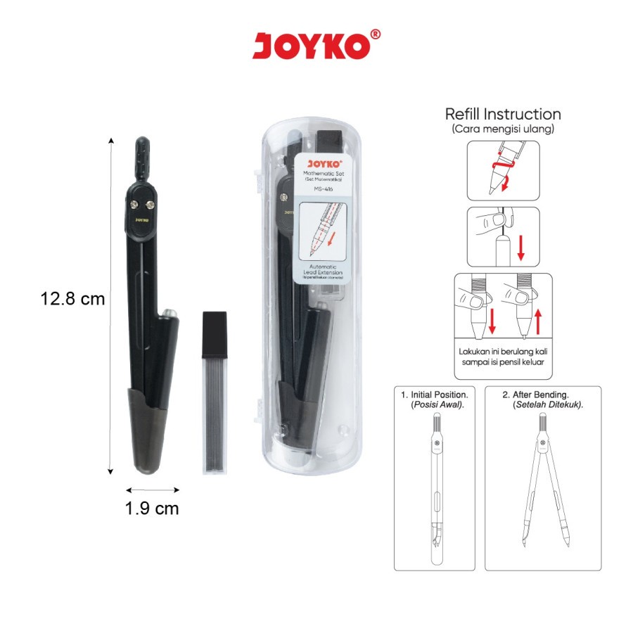 

JOYKO - Mathset MS 416 - Set Jangka Matematika - Set