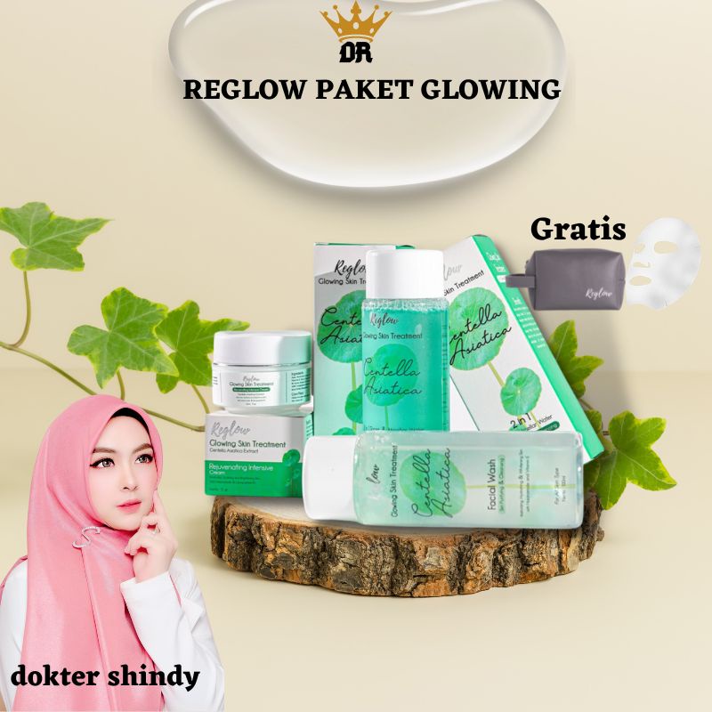Reglow glowing skin treatment original bpom dr. shindy official store indonesia