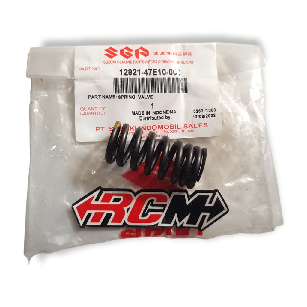 12921-47E10-000 PIR PER KLEP KELEP VALVE HRGA PERBIJI SATRIA FU SATRIAFU ORI ORIGINAL SUZUKI SGP ASL