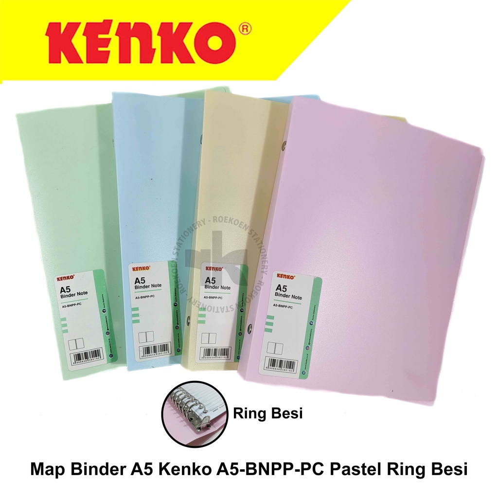 

Kenko Map Binder A5 Polos Color A5-BNPP Ring Besi