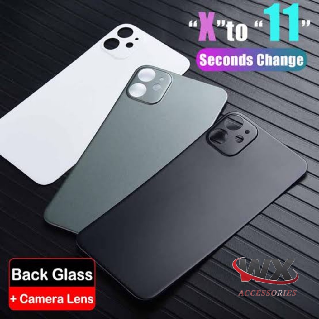 SECOND CHANGE FAKE BACKCOVER FOR IPHONE X/XS TO 11 PRO / XS MAX TO 11 PRO MAX / XR TO IPHONE 11 MATT