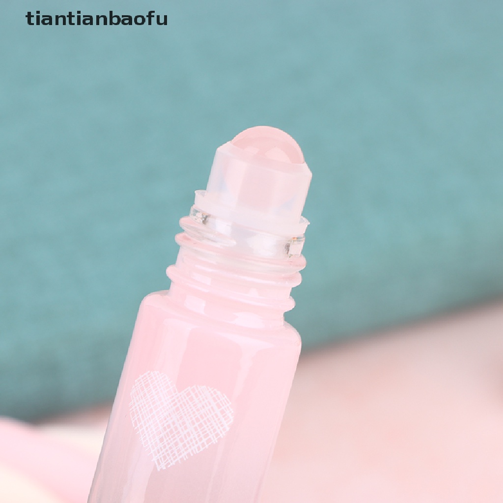 [tiantianbaofu] 5/10ml Pink Kaca Roll On Botol Kosong Roller Ball bottle Butik