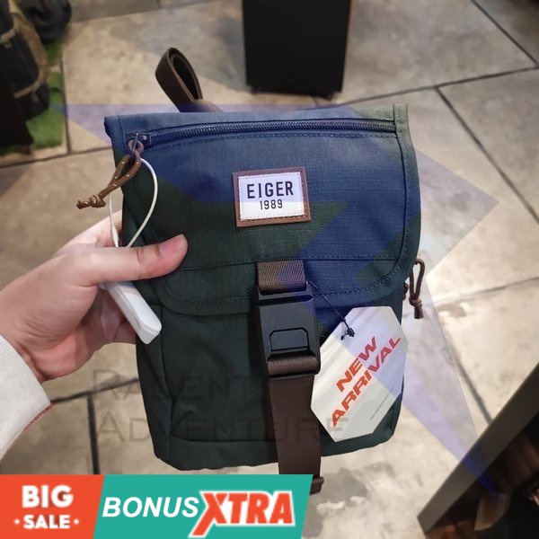 Tas Selempang EIGER1989 Portraid Pouch Bag 91000 5346 Green Hijau Original MURAH KEREN AWET