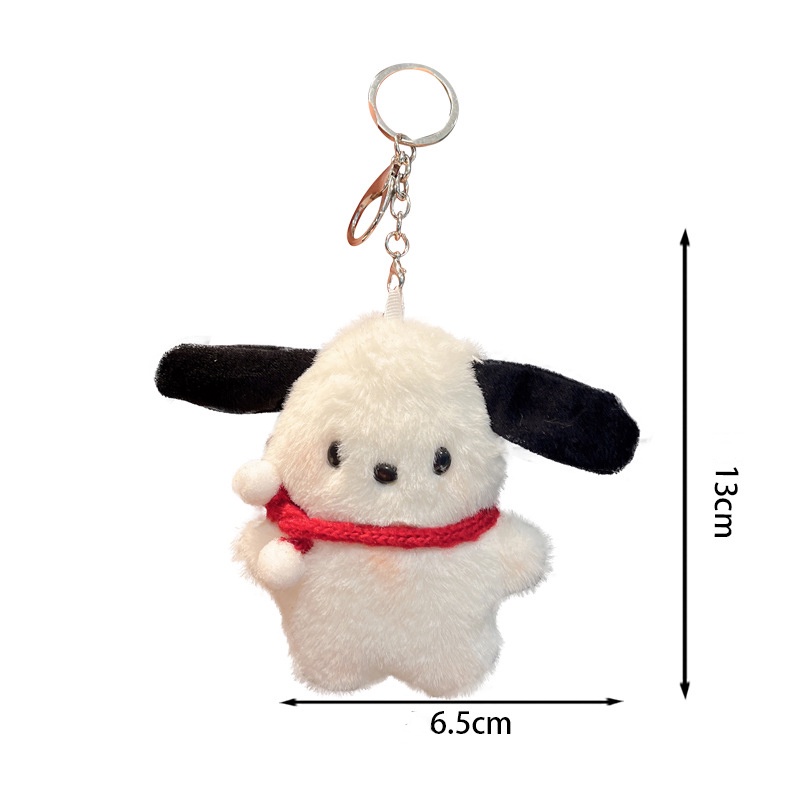 Sanrio Pachacco Gantungan Kunci Mewah Kawaii Boneka Gadis Tas Bahu Fashion Liontin Aksesoris