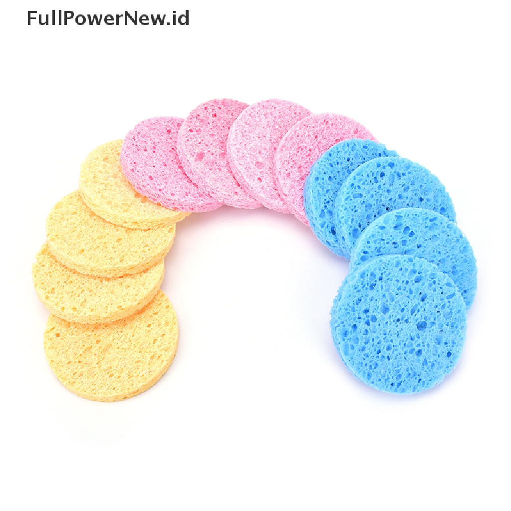 Power 4Pcs Spons Pembersih Wajah Serat Face Mask Spons Penghilang ID