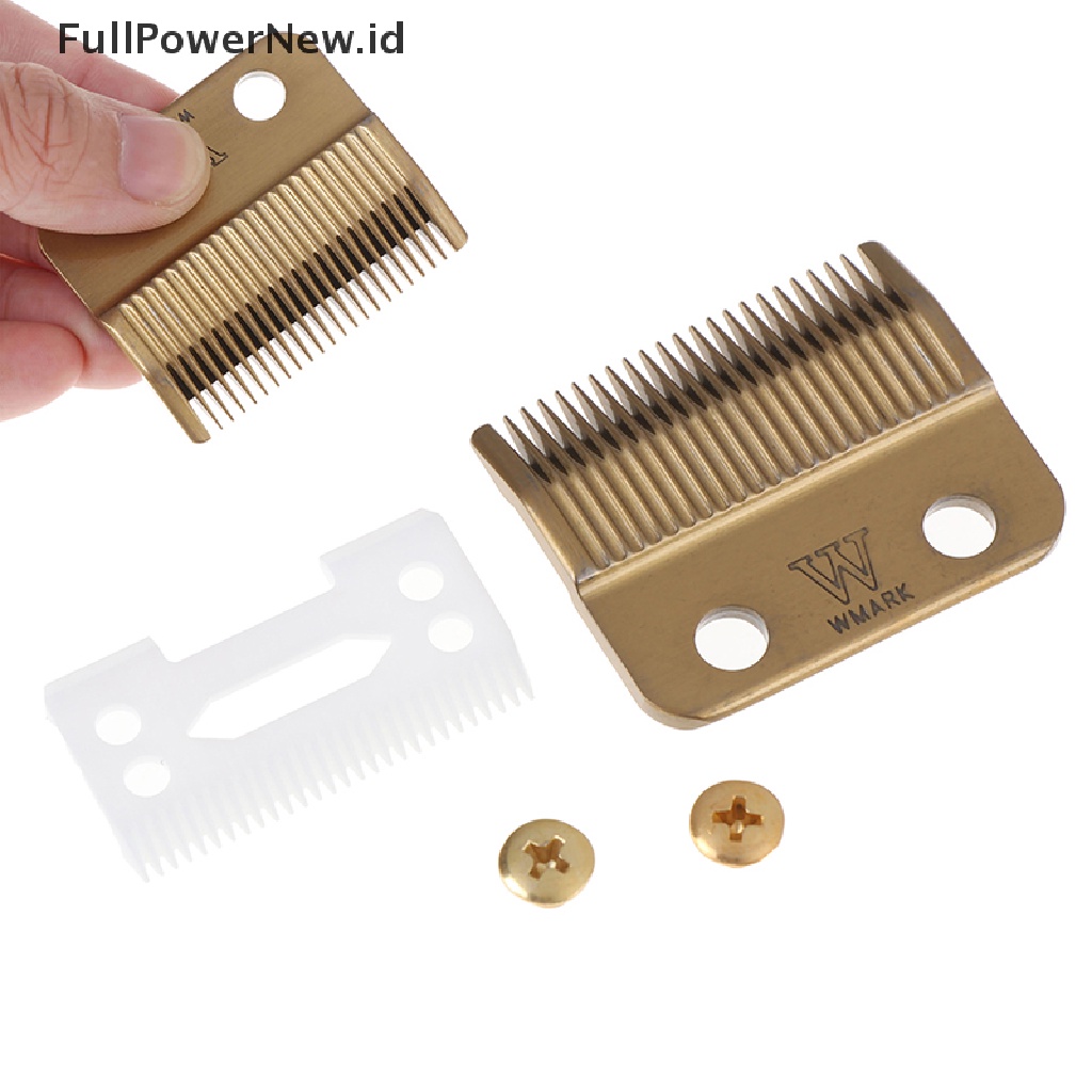Power 1Set Hair Clipper Blade Golden Dengan Pisau Keramik Untuk Cordless Clipper ID