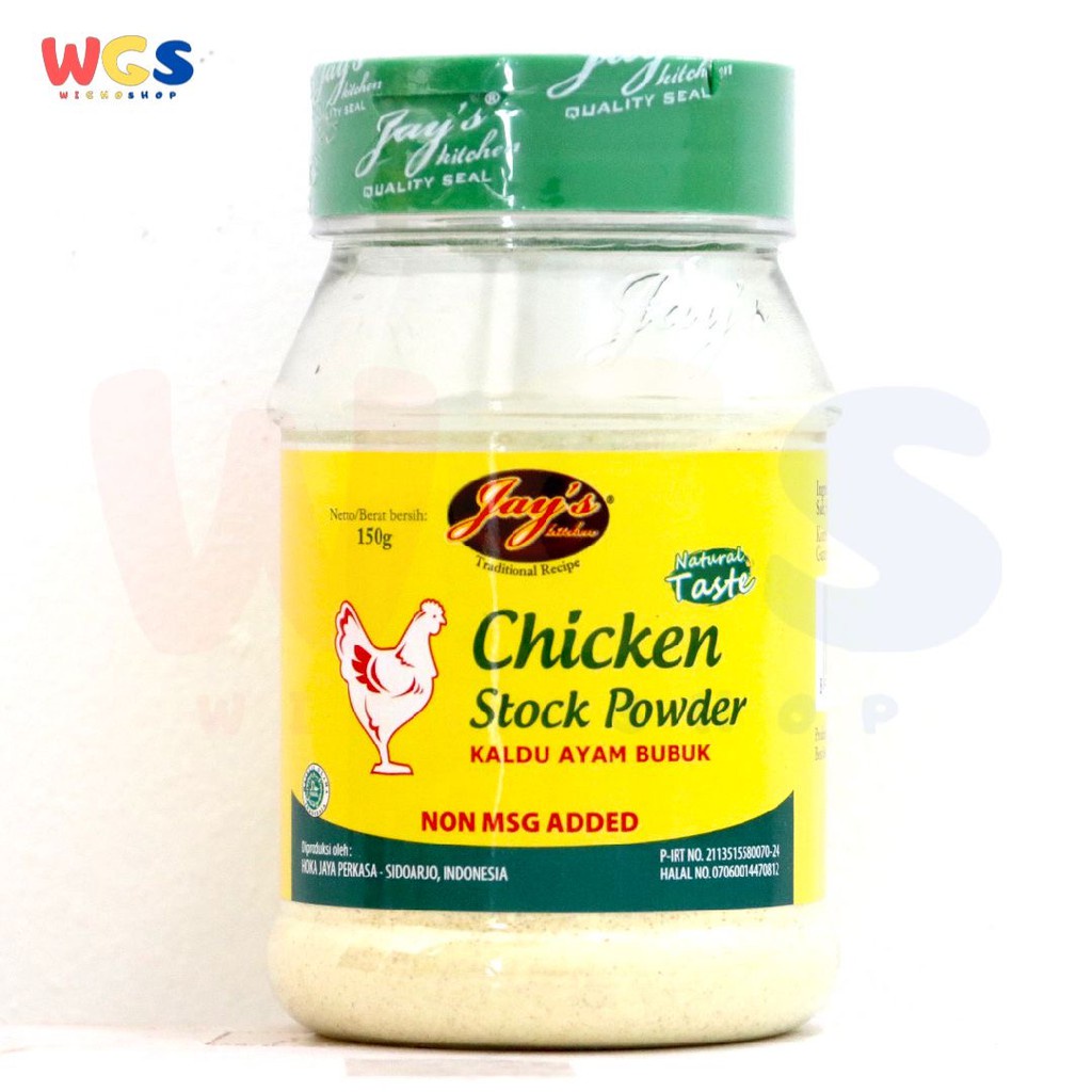 Jay's Kitchen Jays Chicken Stock Powder Non MSG 150g - Kaldu Ayam Bubuk