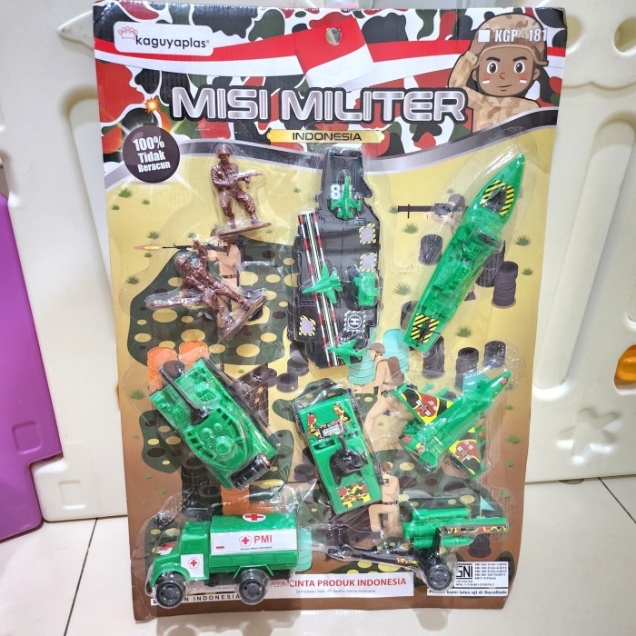 Mainan Set 9 pcs Misi Militer Tentara Kapal Induk Tank Truk Jet Tempur