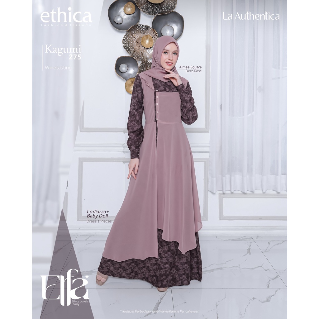 [Terbaru] Gamis Ethica Kagumi 275 Couple 162 Ready