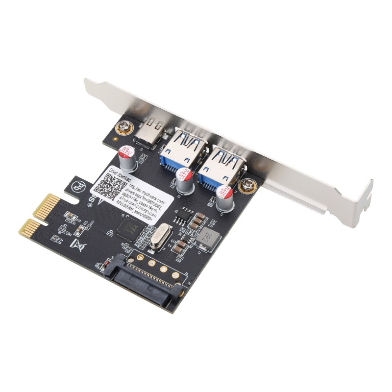 Btsg PCIE PCI Untuk Express Ke USB 3.1 Type-C 2port USB 3.0 Type-A Riser Adapter Kartu Ekspansi Dengan 15pin TXB055