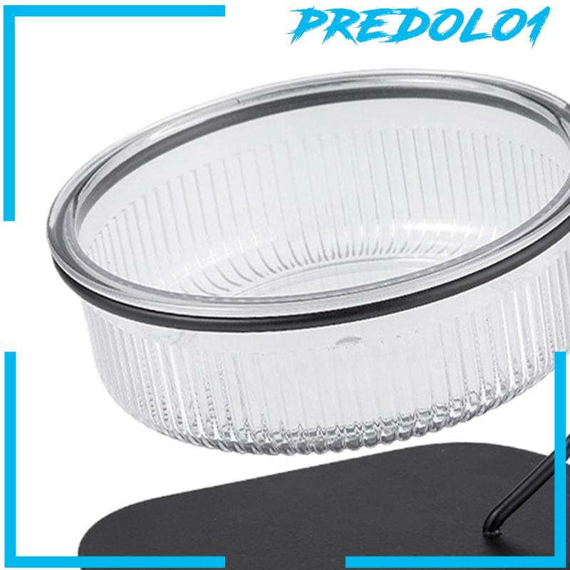 [Predolo1] Raised Cat Bowl Anti Slip Pet Feeder Waterer Tahan Lama Untuk Anjing Kecil Sedang