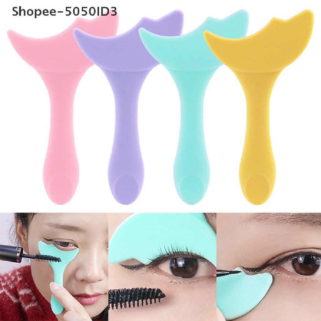 [HOT] Silicone Eyeliner Stencils Eyeshadow Pad Wanita Makeup Eyeshadow Aplikator [ID]