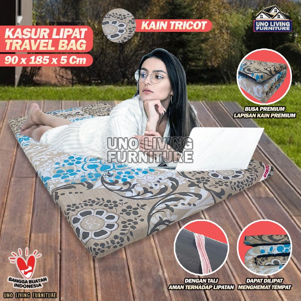 Kasur Lantai Lipat Busa Kasur Camping Kain Tricot Murah Nyaman Terbaru