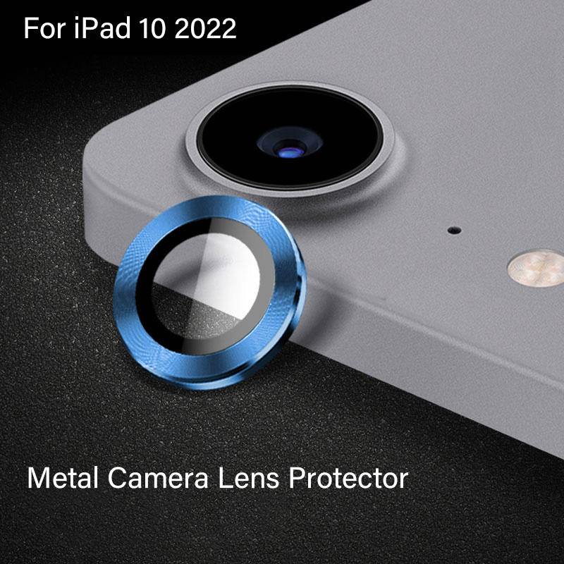 Pelindung Lensa Kamera Bahan Metal Untuk Ipad10 10.9 2022 Tempered Glass Metal Ring Untuk iPad Air 54 Back Lens Cover Film Pelindung