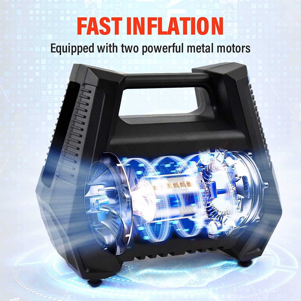 SOYUS Pompa Ban Elektrik Digital Tire Inflator Portable AC 110V DC 12V - ATJ-6488 ( Mughnii )