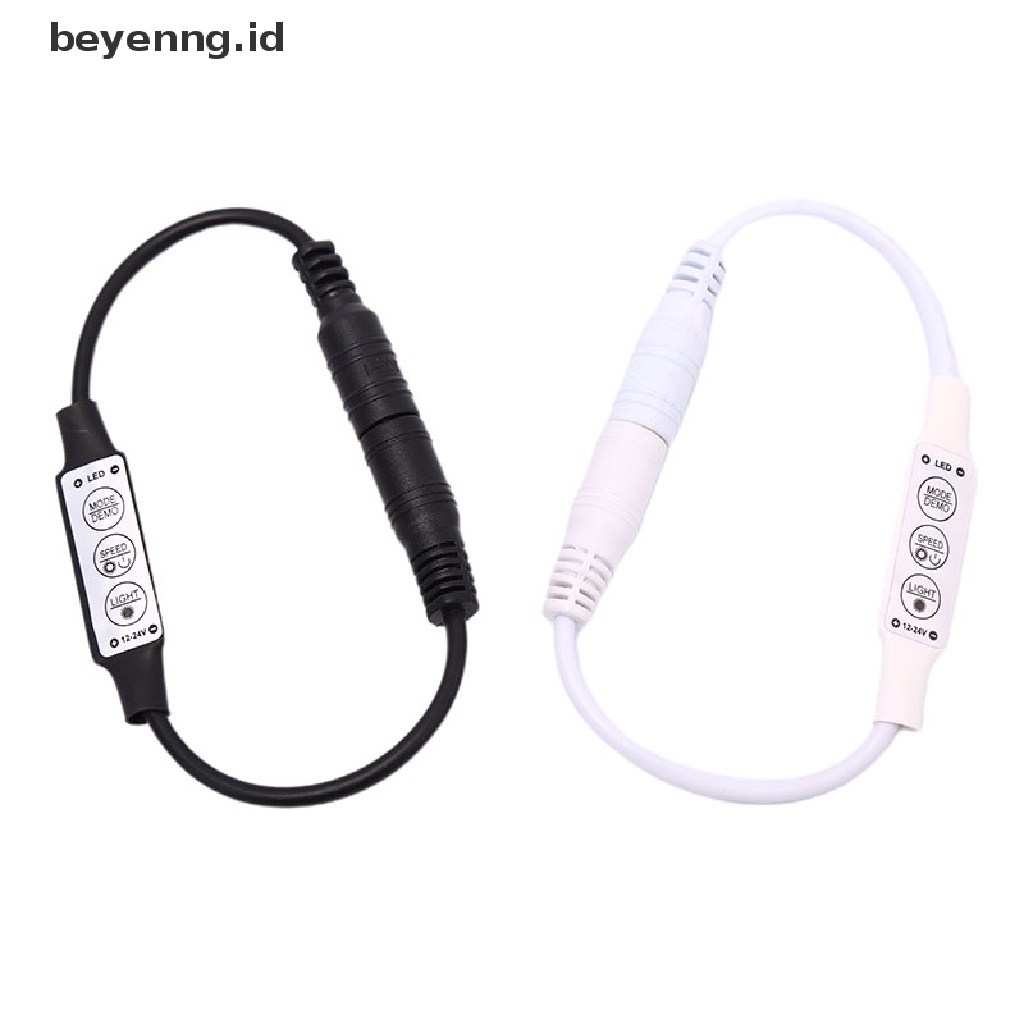 Beyen DC12-24V 6A 3tombol Mini Led Dimmer Controller 72W Dengan Konektor DC male female ID