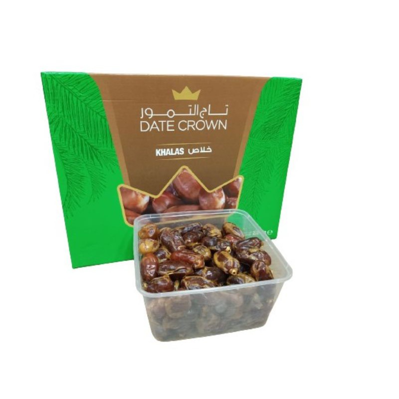 Kurma Khalas Date Crown Khallas Kallas Kalas 1 kg Expired 11 2024 Termurah