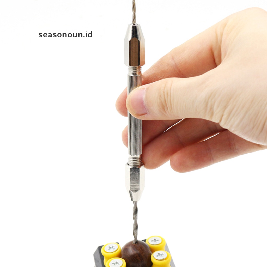 Seasonoun Swivel Pin Vice Untuk Mata Bor Tangan Chuck Jewelry Watch Repair Tools 0.-0.3mm.