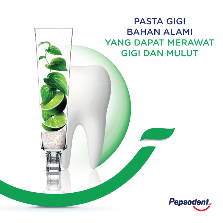 Pepsodent Complete 8 PASTA GIGI Herbal Nature Essentials Mulut Adem, Nafas Segar 190G