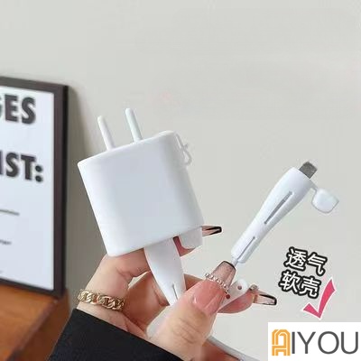 【For iPhone Type-C to Lightning】Charger Cover Protector Silicone Cable Accessory iP-18/20w USB Charger Plug Cable Protector for Phone USB Cable Line Protection Case.