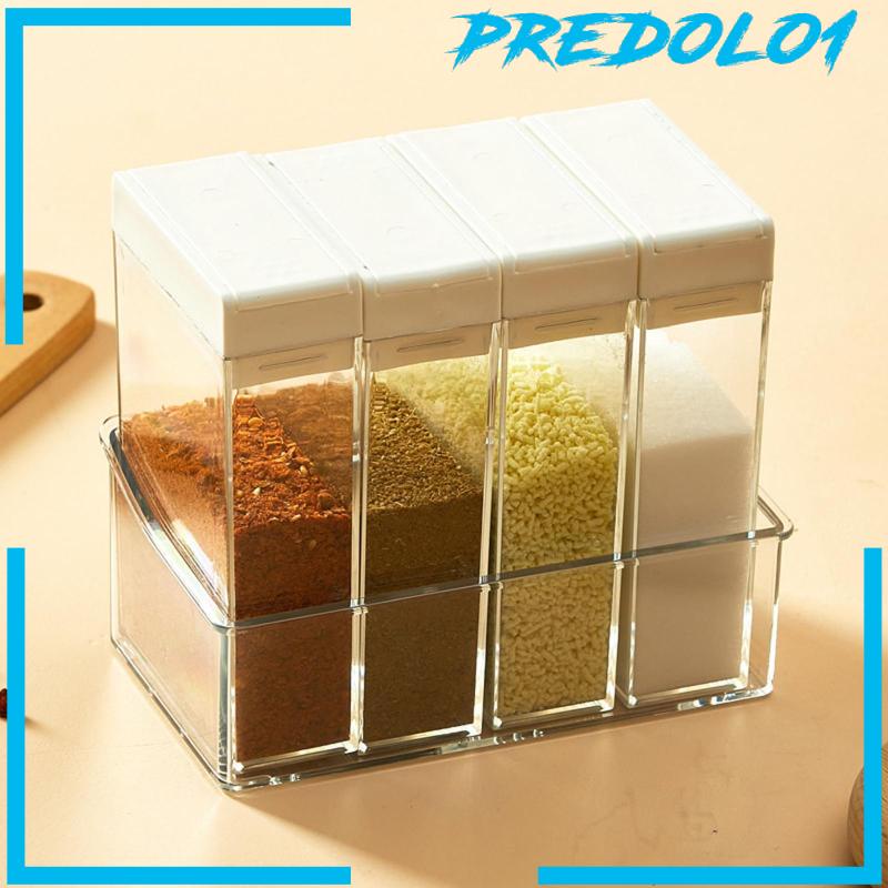 [Predolo1] Organizer Panci Bumbu Multiuse Dengan Nampan Penyimpanan Bening Untuk Hemat Ruang