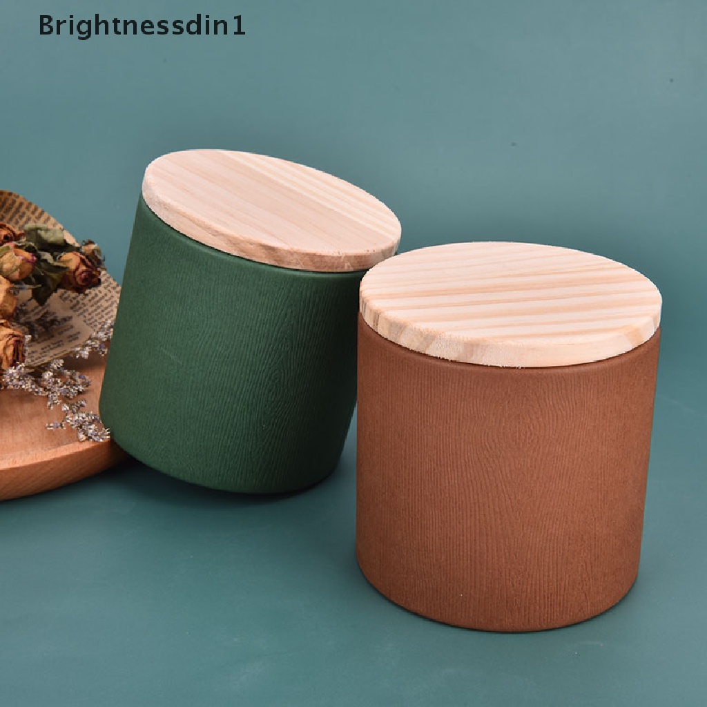 [Brightnessdin1] Wadah Kopi Teh Bulat Disposable Sealed Packaging Boxes Caddy Tea Canister Butik