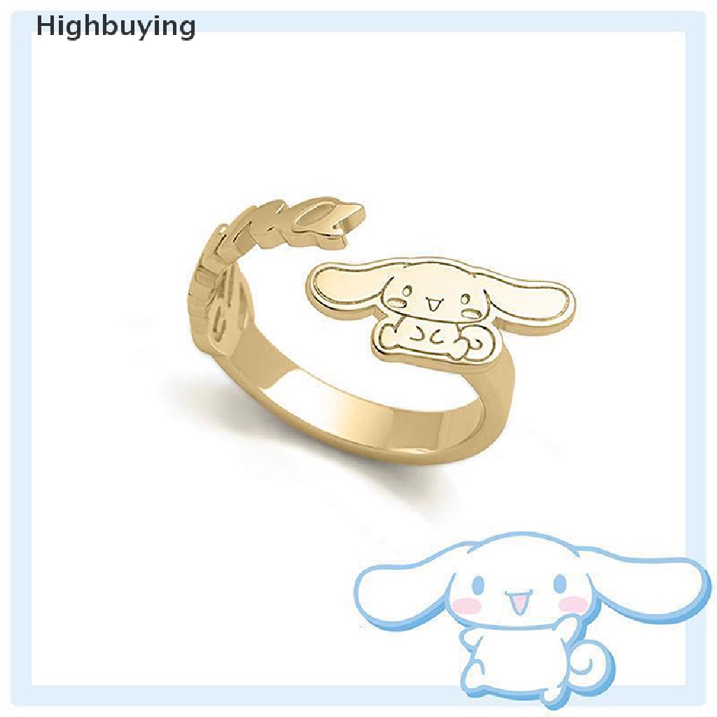 Hbid Cinnamoroll Cincin Anjing Kartun Hewan Fashion Perhiasan Aksesoris Anime Boneka Gadis Glory