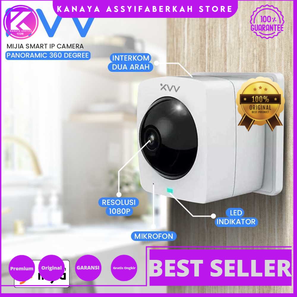 Xiaovv Mijia Smart IP Camera Panoramic 360 Degree 1080P - XVV-1120S-A1