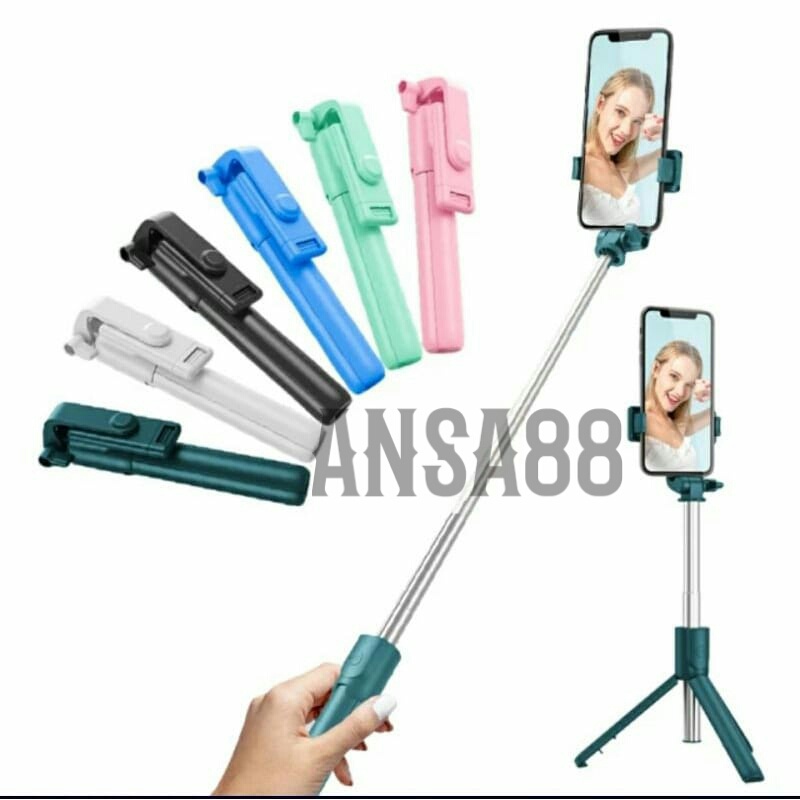 tongsis tripod selfie wireless R1 tripod tongsis remot bluetooth wireless selfie stick tripod