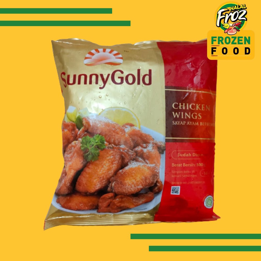 

SunnyGold Spicy Wings 500gr Instant Sameday Ready Poris