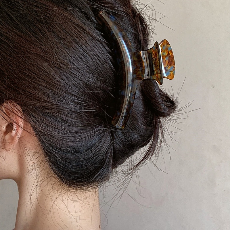 Kartu Klip Hiu Sensory Canggih Elegan Temperamenal Asam Asetat Ambil Klip Rambut Besar Klip Rambut Kepala Belakang Klip Rambut