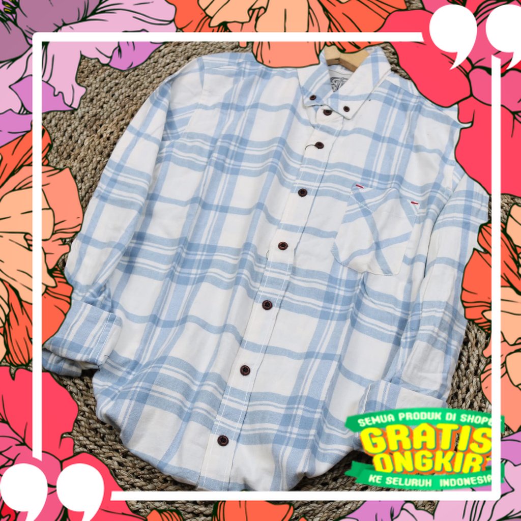 Paling Laris /FLANNEL - KEMEJA FLANEL PRIA LENGAN PANJANG PREMIUM QUALITY HEM FLANNEL SHIRT JACK BRO