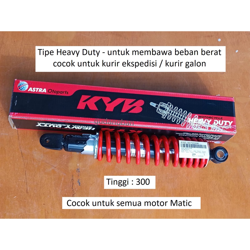 KYOS-OZ71100 M SHOCKBREAKER KAYABA MERAH HD BELAKANG Matic KYB HEAVY DUTY ORIGINAL SHOCK ABSORBER