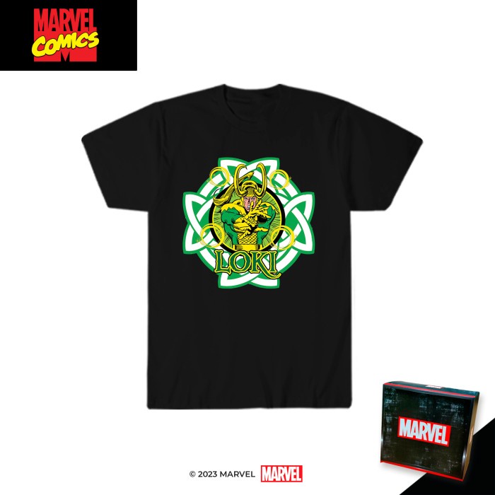 Marvel Comics Tshirt Kaos Pria Marvel Comics Loki MCS6