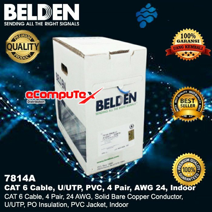 KABEL UTP CAT 6 BELDEN / KABEL DATA CAT6 BELDEN ORIGINAL