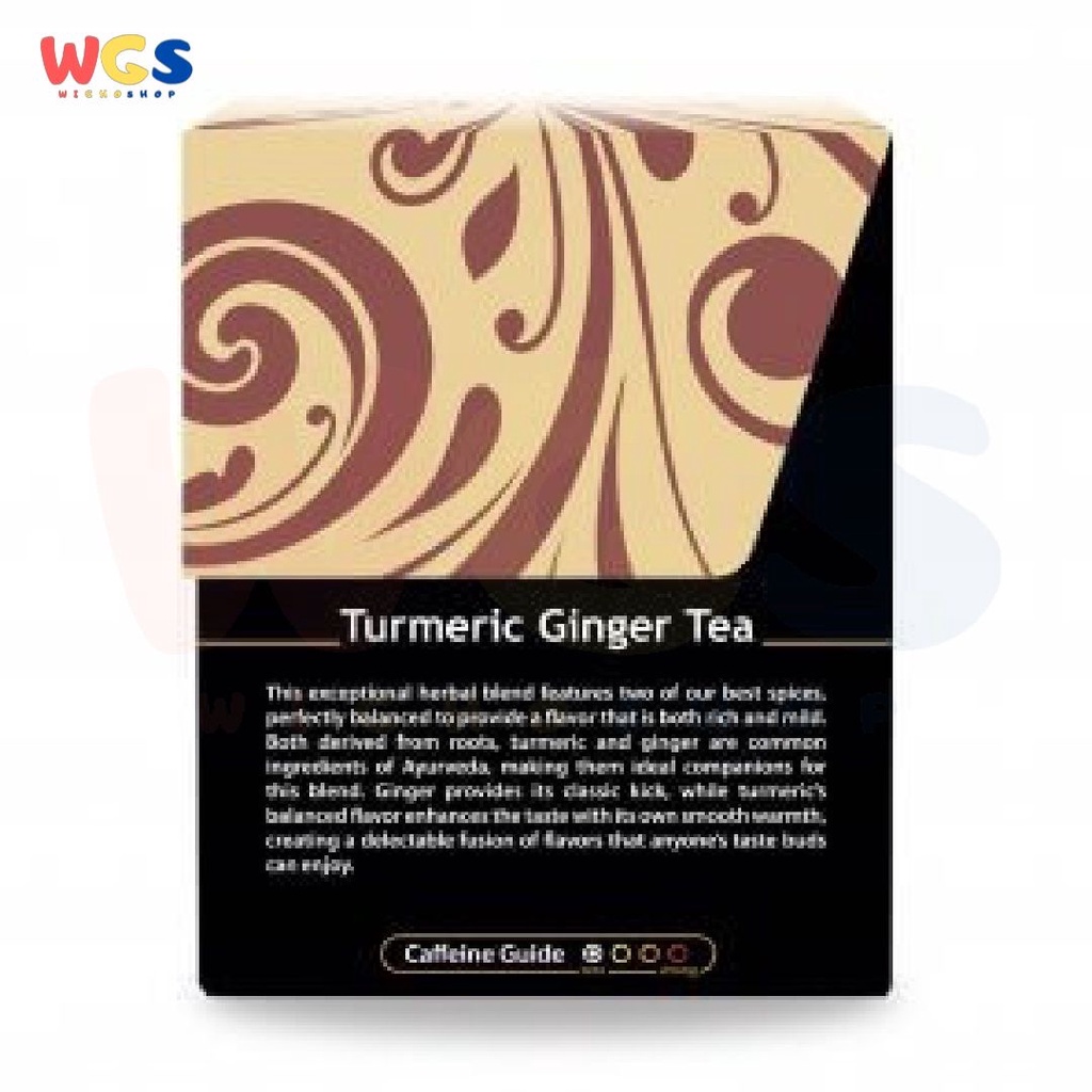 Buddha Teas Organic Turmeric Ginger Tea Ayurvedic Spices 18s x 2g